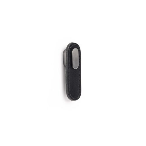 Knopok OBLONG VIEFE 70 mm koža čierna + šedá 0507070P9931