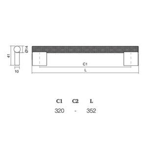 Úchytka GRAF BIG VIEFE L320 nerez 0486320L24