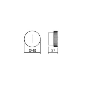 Knopok BOTO Viefe D45 brúsený bronz 0710045L619