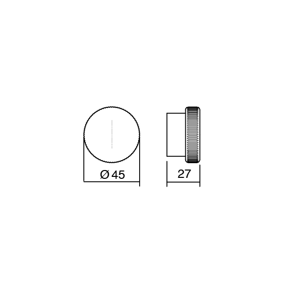 Knopok BOTO Viefe D45 brúsený bronz 0710045L619