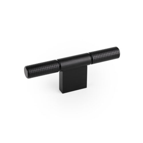Úchytka POINT VIEFE 110x41 čierna česaná knopok T 0636110L30