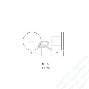Úchytka / Knopok COMO BIG VIEFE D41 čierna matná 0168041ZM2
