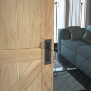 Úchytka DESIGN LINE 165x53 zapustená čierna matná