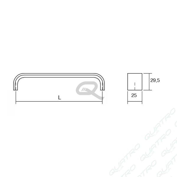 Úchytka SENSE VIEFE L128 Nerez 0195128L24