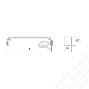 Úchytka SENSE VIEFE L320 Nerez 0195320L24