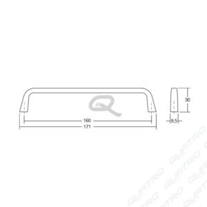 Úchytka ESTE VIEFE L160 Chróm 0446160Z01