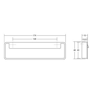Úchytka FOLD VIEFE L128 nerez 0542128Z23