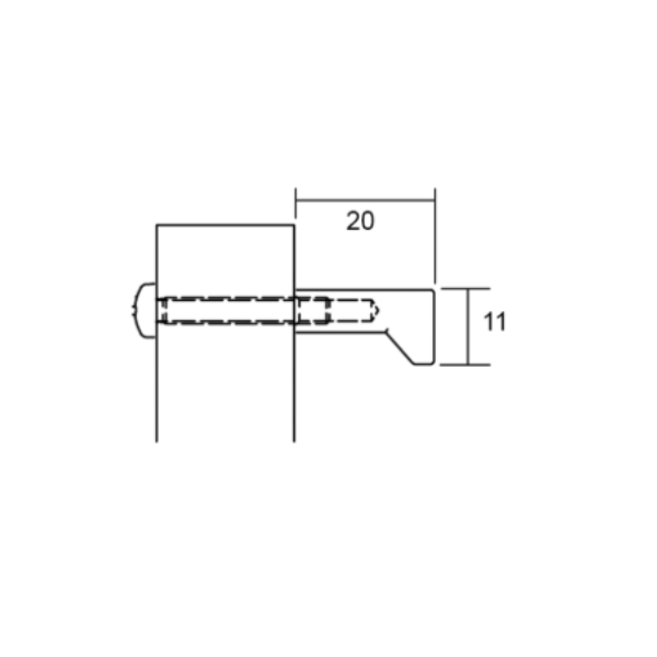 Úchytka ANGLE VIEFE L1480 čierna matná 00771440LM2