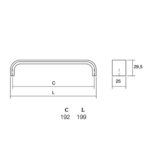 Úchytka SENSE VIEFE L192 chróm 0195192L01