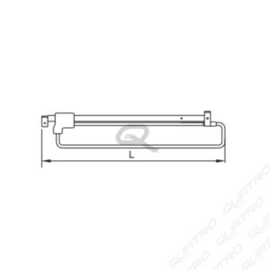 Vešiak 300 mm výsuvný B