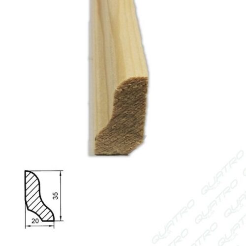 Lišta drevená P 35x20 2,5m