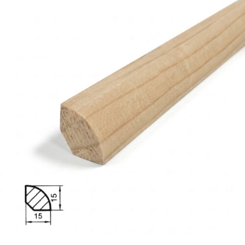 Lišta drevená RVS 14x14 2,5m