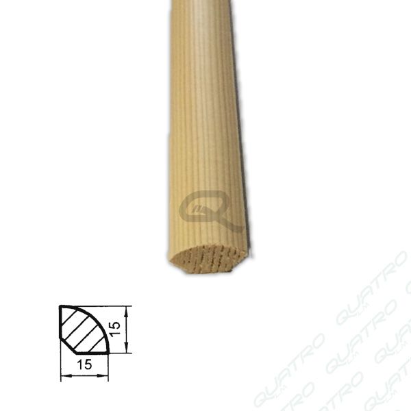 Lišta drevená RVS 14x14 2,5m