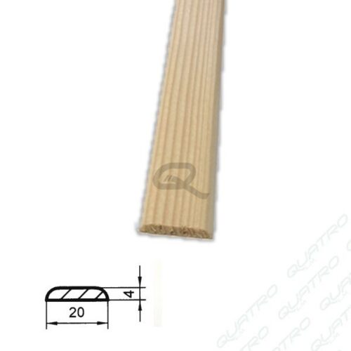 Lišta drevená K 20x04 2,5m