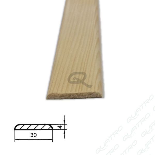 Lišta drevená K 30x04 2,5m