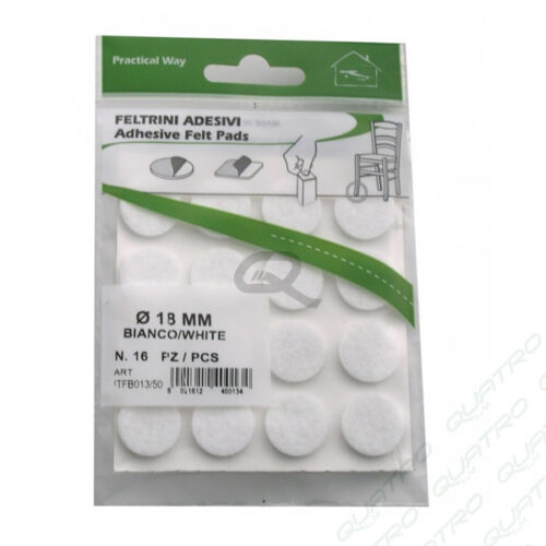 Filcová ochrana D18mm á 16ks biela