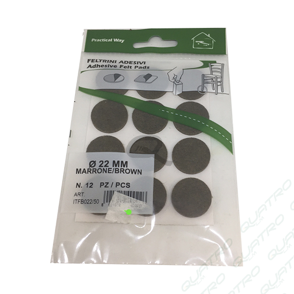 Filcová ochrana D22mm á 12ks hnedá