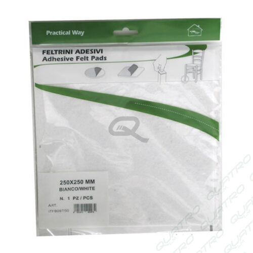 Filcová ochrana 250x250mm á 1ks biela