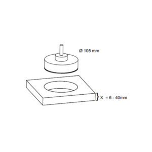 28305_b Zásuvka TWIST 2 otočná okrúhla 1x230V + 1xUSB-A/USB-C čierna BACHMANN 946.106
