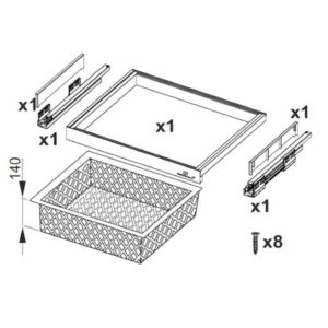 29502_b Košík výsuvný 700 ROYAL - SEVROLL 223066