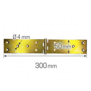 Záves rovnoramenný ZB30 300x50x2mm Zn žltý