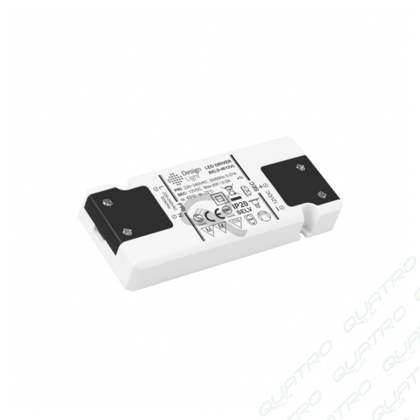 LED trafo FLAT SLIM 6W, 12V bez káblov