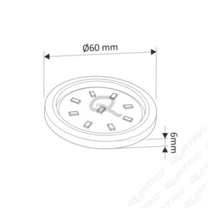3319_a LED svetlo ORBIT XL 3W/12V biela teplá s káblom 2bm