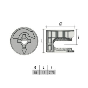 Excenter 15x12 (x7,5) EC20