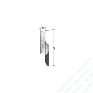 Uholník s prelisom KP18 60x60x60x2,5mm Zn