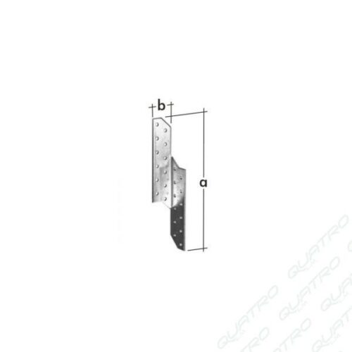 Uholník s prelisom KP18 60x60x60x2,5mm Zn