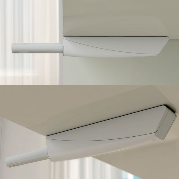 Otvárač K-PUSH dlhý 37mm biely extra silný s bumperom