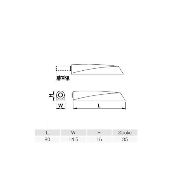 6131.01_a Otvárač s adaptérom ELEM TIP-ON dlhý šedý s magnetom