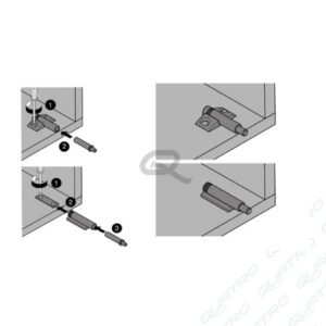 6284_a BLUM - ADAPTÉR k tlmiču kížový plastový 970.1501