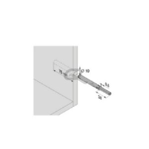 BLUM - TIP-ON pre dvierka dlhý s nárazníkom šedý 956A1006R7036