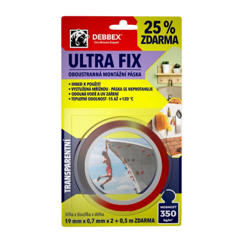 Páska lepiaca obojstranná ULTRA FIX 19mm x 2,5m