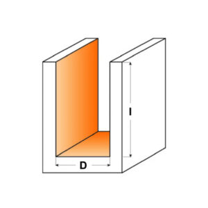 Stopková fréza drážkovacia dlhá D12x31,7 L60 stopka 8mm