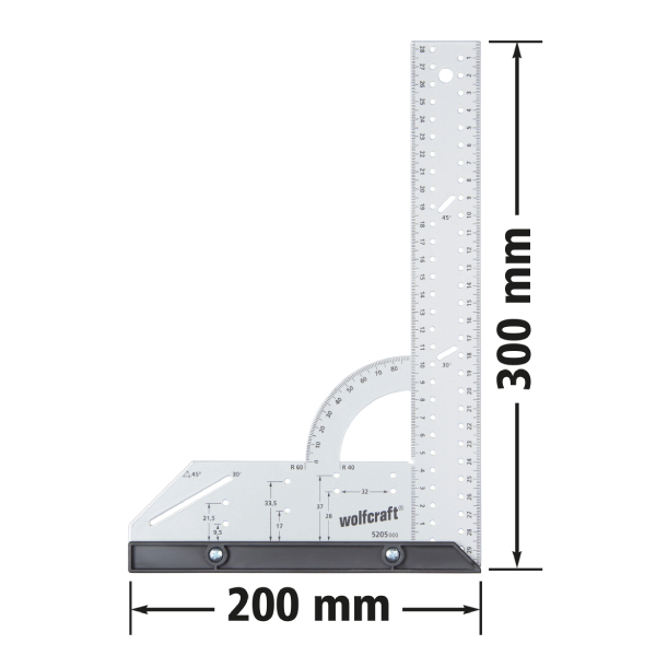 Uholník univerzálny 300mm Wolfcraft