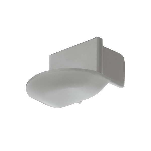 Koncovka k LED profilu 1190 zápustný šedá