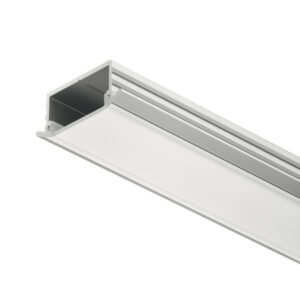 833.72.983-1 AL profil 1190 pre LED pás 10mm Loox5 zápustný strieborný 2,5m s opálovým difúzorom