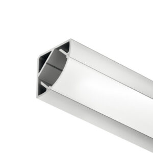 AL profil 2195 pre 10mm LED pás Loox5 rohoový strieborný 2,5m s opálovým difúzorom