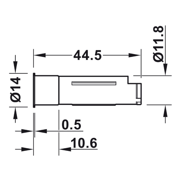 833.89.334_b-1 Spínač a stmievač/ dverný pre Loox5 D12mm, krytka (biela, šedá, čierna)