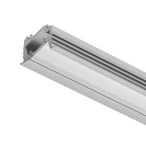 AL profil 1106 pre LED pás 5mm Loox5 rohový zápustný hliník 3m s opálovým difúzorom