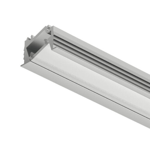 AL profil 1106 pre LED pás 5mm Loox5 rohový zápustný hliník 3m s opálovým difúzorom