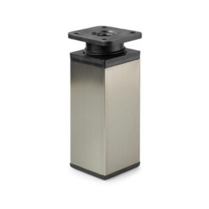 Noha H6 štvorec 40x40x120 nikel česaný - rektifikácia