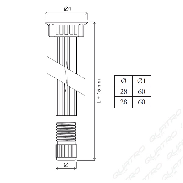 9084_a-1 Noha R2 120 mm biela PVC 3-dielna rektifikácia