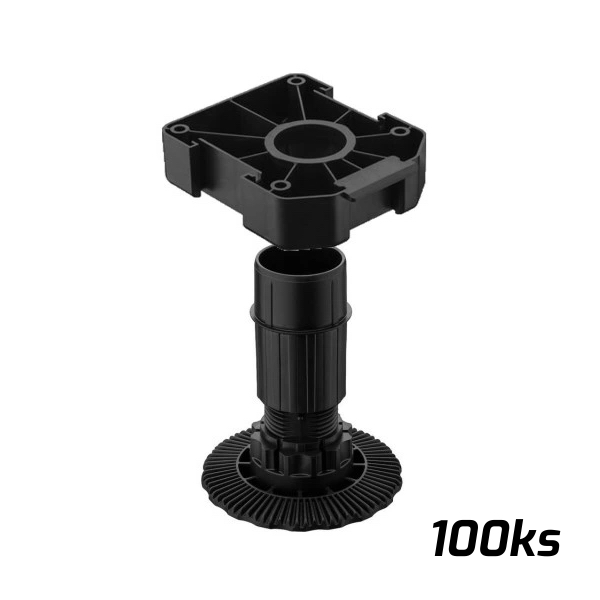 Sada noha AXILO 80mm + platnička na skrutky 100 kompletov 637.76.352+637.76.333