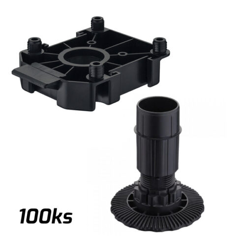 Sada noha AXILO 100mm + platnička na nalisovanie 100 kompletov 637.76.353+637.76.334
