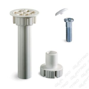 Noha R5 120 mm biela PVC rektifikácia