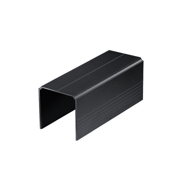 Posuvný profil horný SINGLE 3m čierny  - SEVROLL 05989