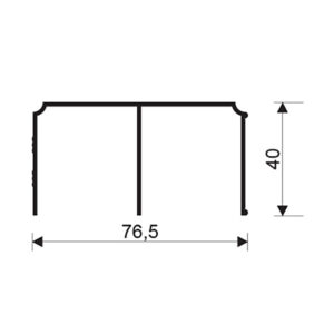 15244_a-1 Posuvný profil horný UNIVERSAL 6m AL - SEVROLL 01391